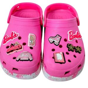 Crocs‎ X Barbie Cutie Crush Clog Barbie Taffy Pink Kids Size 3 J Sandles